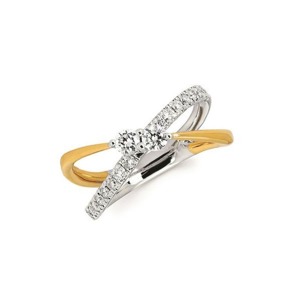 14K Two Tone 2 Of Us Diamond Ring Confer’s Jewelers Bellefonte, PA