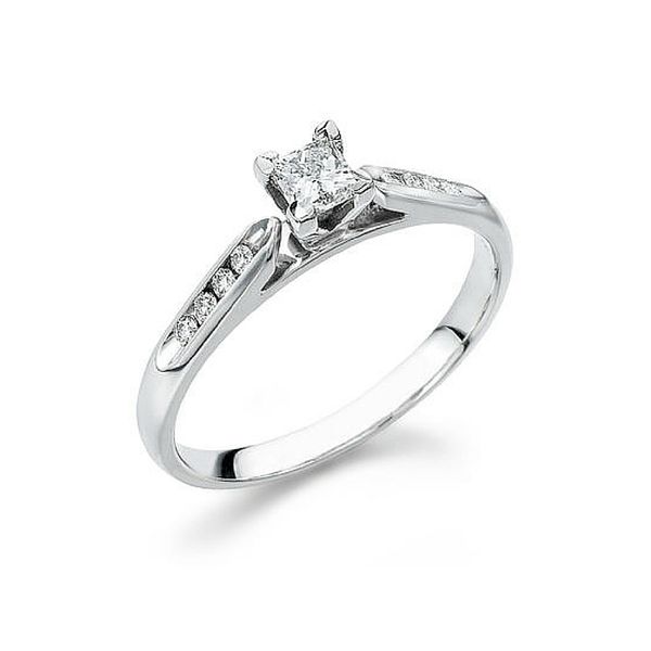 10K White Gold Princess Cut Diamond Engagement Ring Confer’s Jewelers Bellefonte, PA