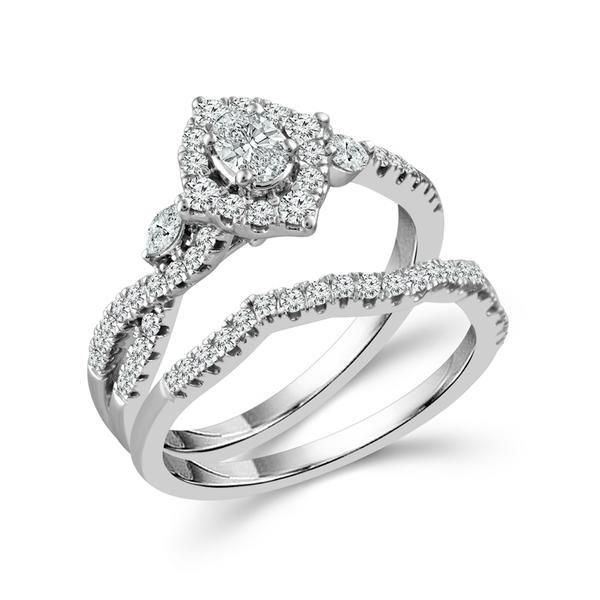 10k White Gold Diamond Bridal Set Confer’s Jewelers Bellefonte, PA