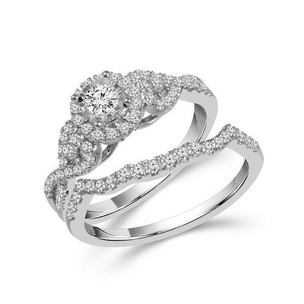 10K White Gold Diamond Bridal Set Confer’s Jewelers Bellefonte, PA
