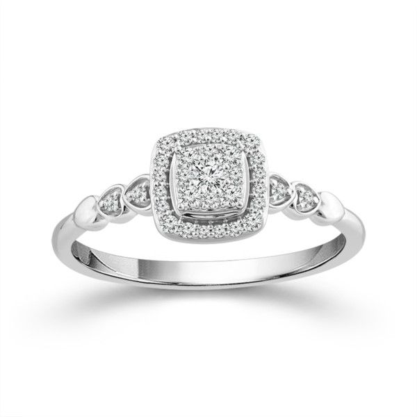 10K White Gold Diamond Promise Ring Confer’s Jewelers Bellefonte, PA