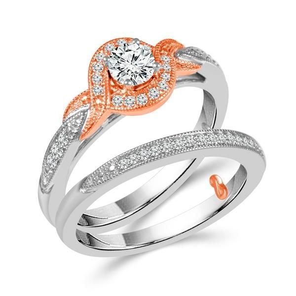 10K Two Tone Diamond Bridal Set Confer’s Jewelers Bellefonte, PA