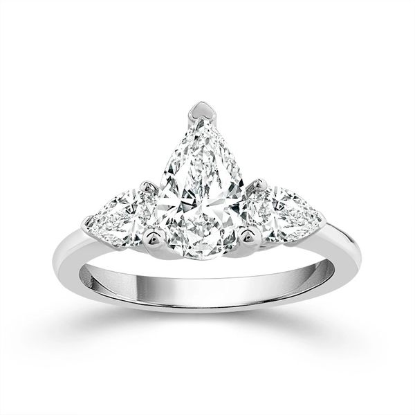 14 Karat White Gold Three Stone Diamond Engagement Ring Confer’s Jewelers Bellefonte, PA