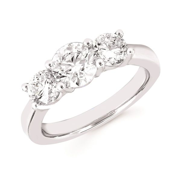 14K White Gold Eco-Brilliance® 2.00 Ctw. Prong Set 3 Stone Lab-Created Diamond Anniversary Band Confer’s Jewelers Bellefonte, PA