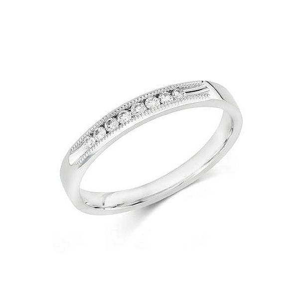 Channel Set Diamond Band .12ctw 14K White Gold Confer’s Jewelers Bellefonte, PA