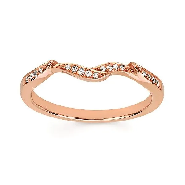 14K Rose Gold Curved Wedding Band Confer’s Jewelers Bellefonte, PA