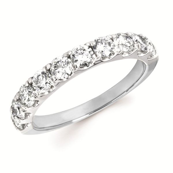 14 Karat White Gold Shared Prong Anniversary Band Confer’s Jewelers Bellefonte, PA