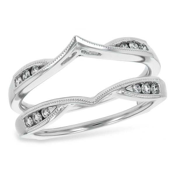 14K White Gold Channel Set Diamond Ring Guard Confer’s Jewelers Bellefonte, PA