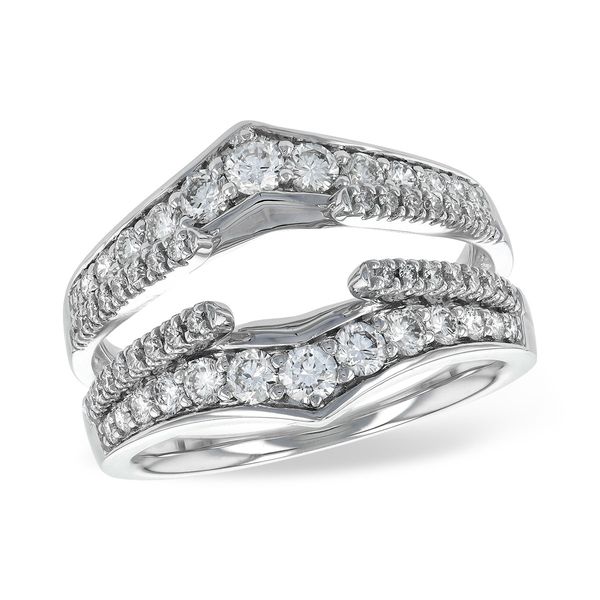 14K White Gold Diamond Ring Guard Confer’s Jewelers Bellefonte, PA