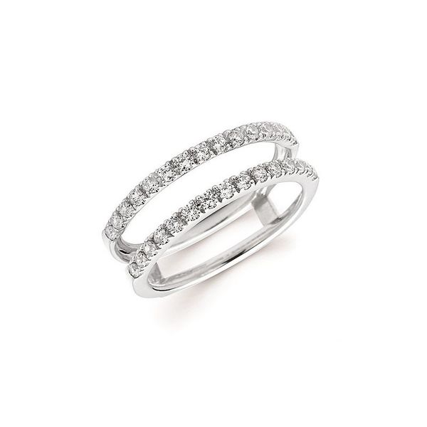14 Karat White Gold Straight Diamond Ring Wrap Confer’s Jewelers Bellefonte, PA