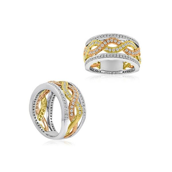 Diamond Fashion Ring .60ctw 14K Tri-Color Gold Confer’s Jewelers Bellefonte, PA