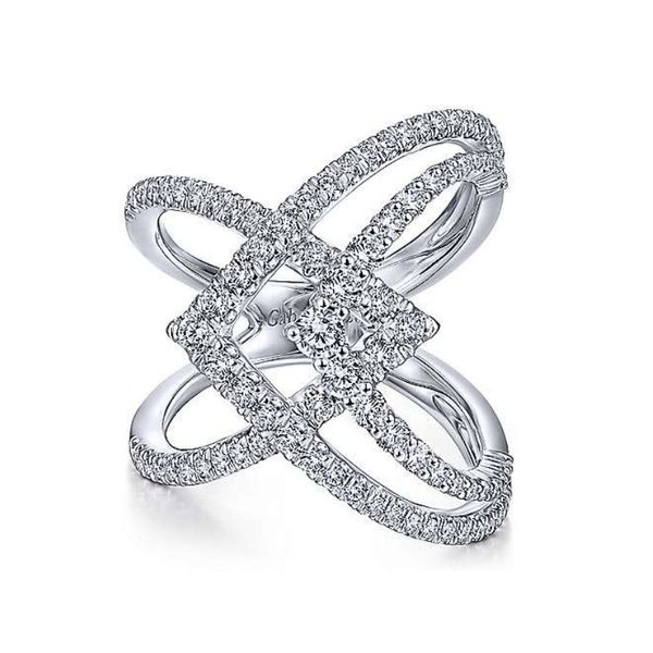 14K White Gold Gabriel NY 1.07ctw Diamond Ring Confer’s Jewelers Bellefonte, PA