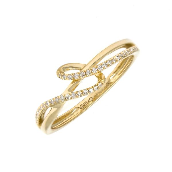 14K Yellow Gold Twist Style Diamond Fashion Ring Confer’s Jewelers Bellefonte, PA