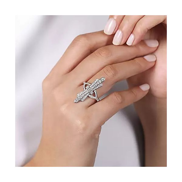 14K White Gold Art Deco Inspired Diamond Ring Image 2 Confer’s Jewelers Bellefonte, PA