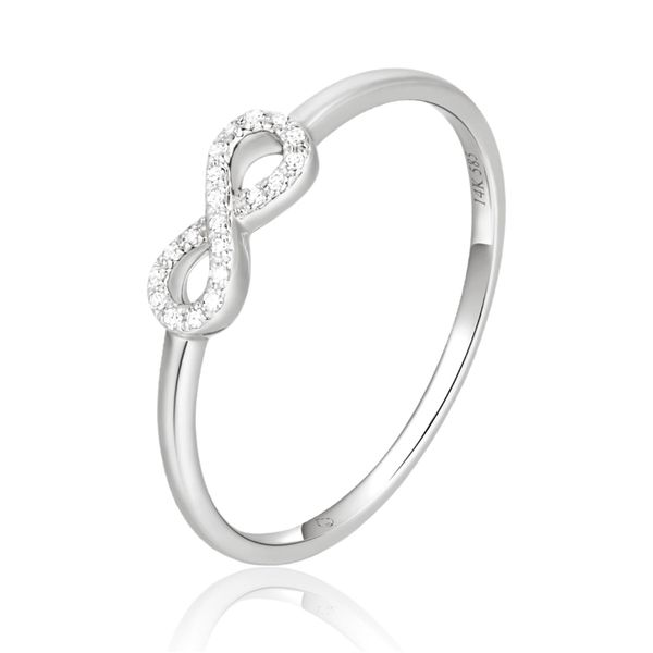 14K White Gold Diamond Infinity Ring Confer’s Jewelers Bellefonte, PA