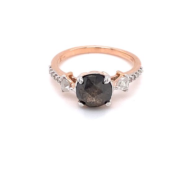 14K Rose Gold Salt And Pepper Diamond Engagement Ring Confer’s Jewelers Bellefonte, PA