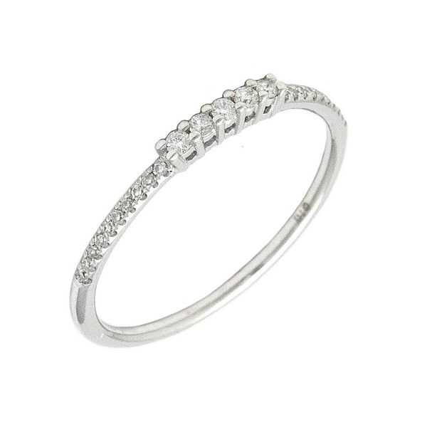 14K White Gold Stackable Diamond Band Confer’s Jewelers Bellefonte, PA