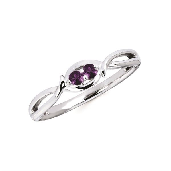 14K White Gold Two Of Us Purple Diamond Ring Confer’s Jewelers Bellefonte, PA