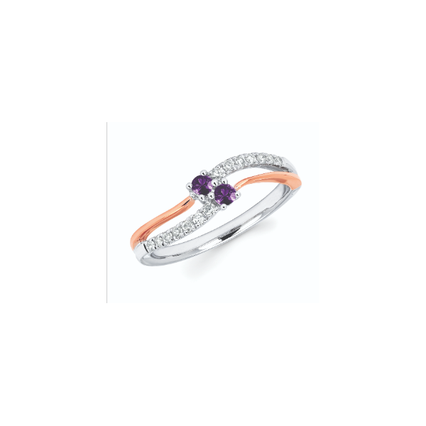 14K Two Tone Purple Diamond Fashion Ring Confer’s Jewelers Bellefonte, PA