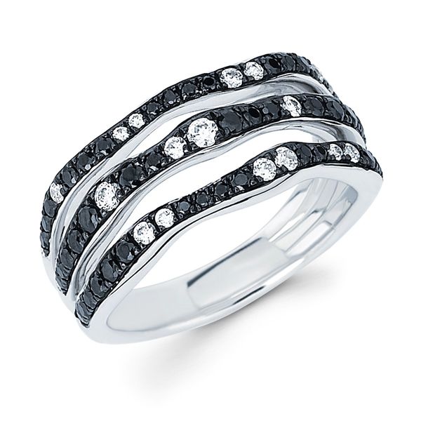 14K White Gold Black And White Diamond Fashion Ring Confer’s Jewelers Bellefonte, PA