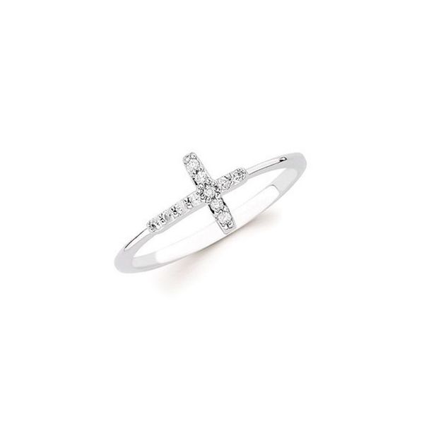 14K White Gold Diamond Cross Ring Confer’s Jewelers Bellefonte, PA