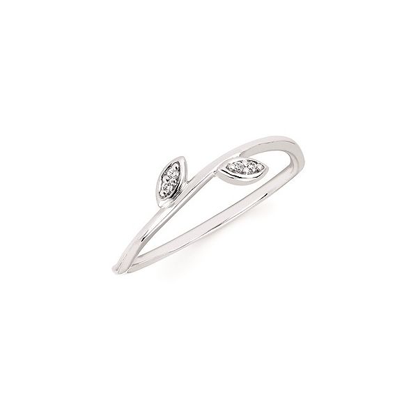 14K White Gold Leaf Diamond Ring Confer’s Jewelers Bellefonte, PA