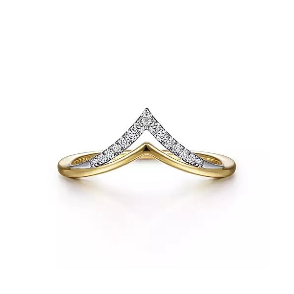 14K White-Yellow Gold Diamond Chevron Ring Confer’s Jewelers Bellefonte, PA