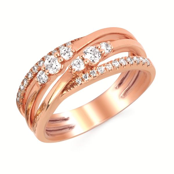 14 Karat Rose Gold Diamond Fashion Ring Confer’s Jewelers Bellefonte, PA
