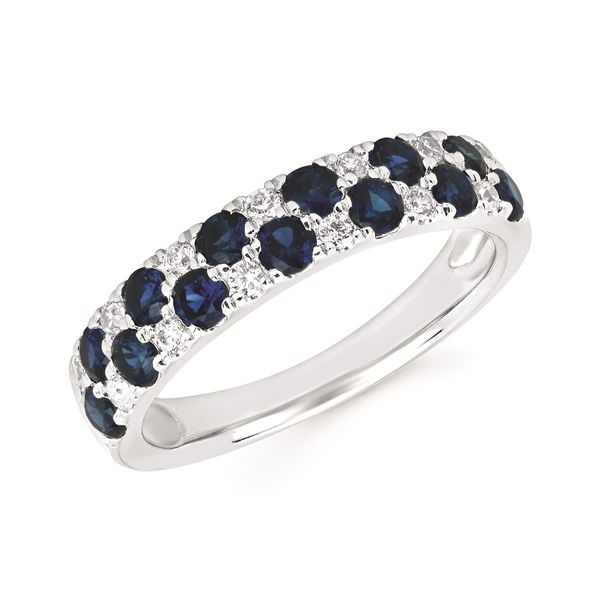 14 Karat White Gold Sapphire And Diamond Fashion Ring Confer’s Jewelers Bellefonte, PA