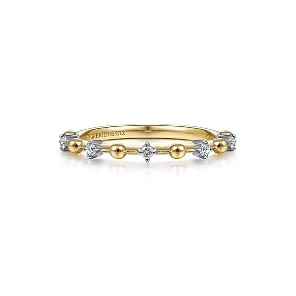 14K Yellow Gold Bujukan and Diamond Station Alternating Ring Confer’s Jewelers Bellefonte, PA