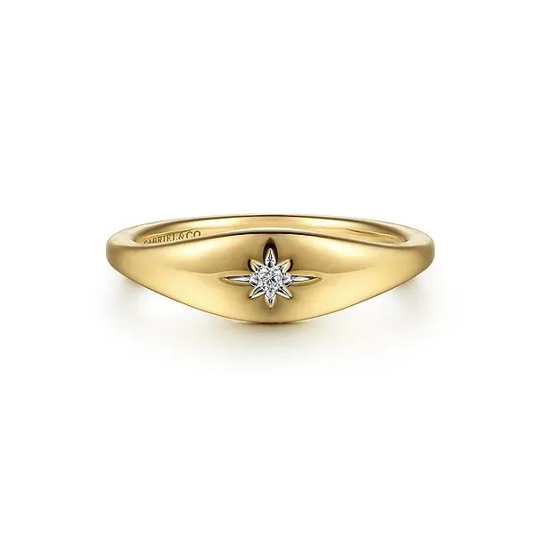 14 Karat Yellow Gold Diamond Starburst Ring Confer’s Jewelers Bellefonte, PA