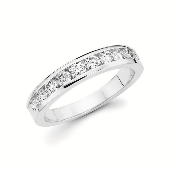 14 Karat White Gold Channel Set Wedding Band - .75CTW Confer’s Jewelers Bellefonte, PA