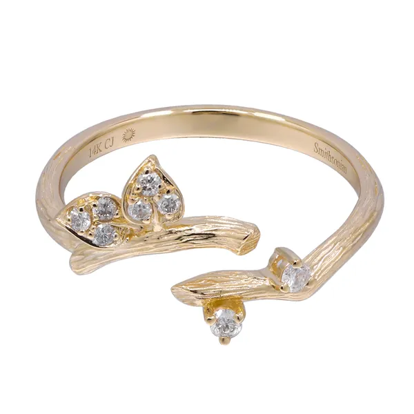 14 Karat Yellow Gold Diamond Vine Ring Confer’s Jewelers Bellefonte, PA