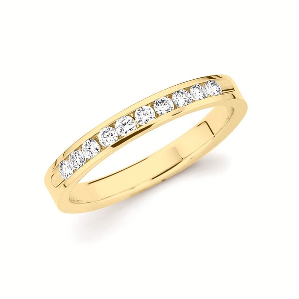 14 Karat White Gold Channel Set Diamond Anniversary Band Confer’s Jewelers Bellefonte, PA