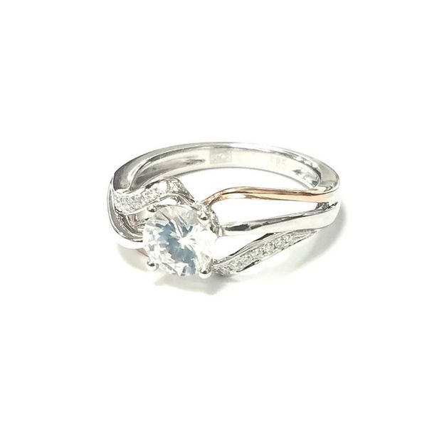 14K Rose & White Gold Frederic Sage Diamond Semi-Mount Confer’s Jewelers Bellefonte, PA