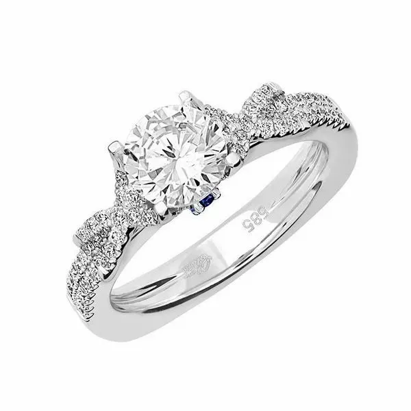 14K White Gold Cross-Style Engagement Ring Confer’s Jewelers Bellefonte, PA