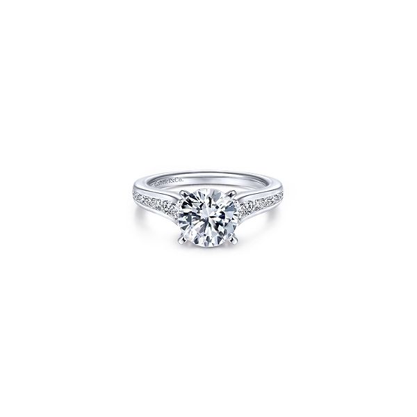 14k white gold channel set engagement ring Confer’s Jewelers Bellefonte, PA