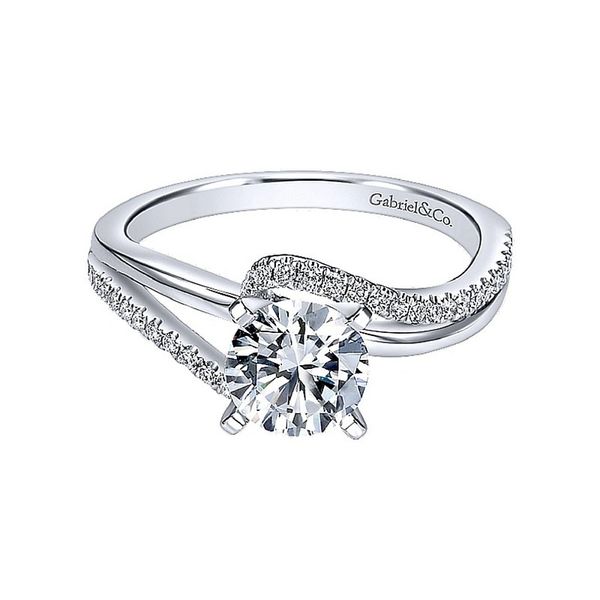 Gabriel NY Pave Diamond Semi-Mount Engagement Ring .21ctw 14K White Gold Confer’s Jewelers Bellefonte, PA
