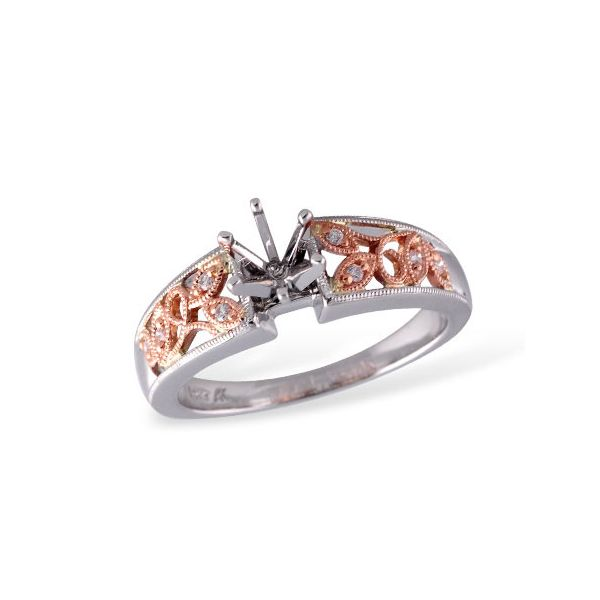 14K Two Tone Diamond Semi Mount Engagement Ring Confer’s Jewelers Bellefonte, PA