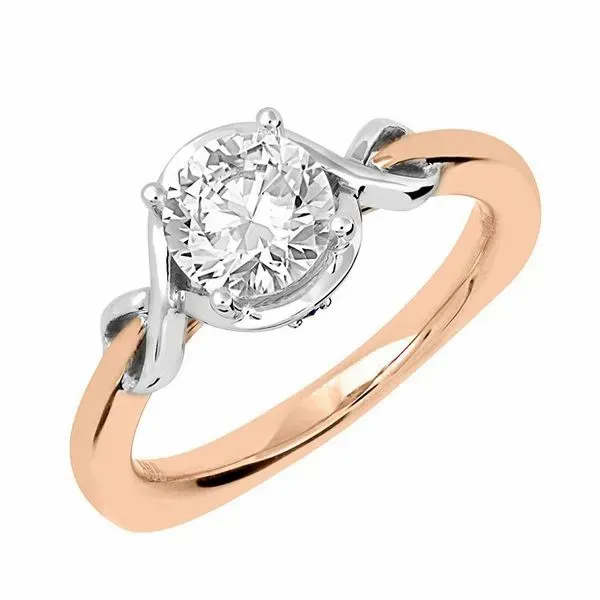 14K White And Rose Gold Semi Mount Engagement Ring Confer’s Jewelers Bellefonte, PA