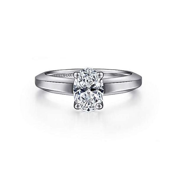 14K White Gold Oval Diamond Engagement Ring Confer’s Jewelers Bellefonte, PA
