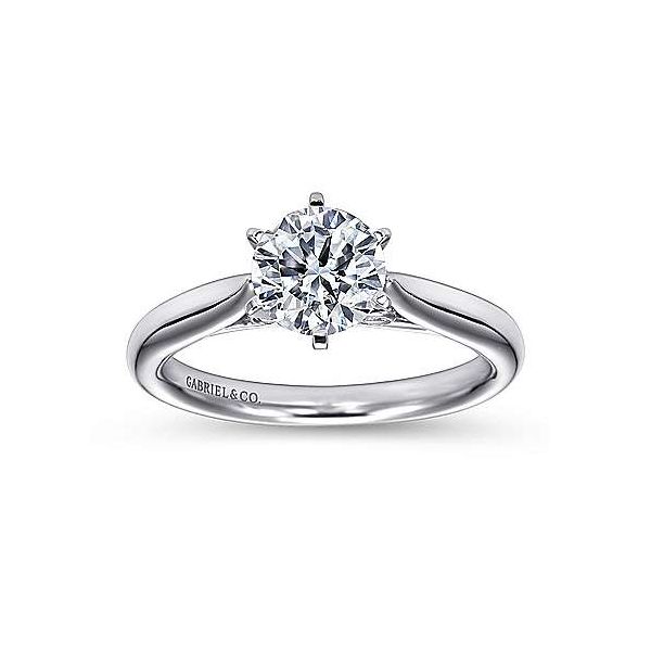14K White Gold Solitaire Semi Mount Engagement Ring Confer’s Jewelers Bellefonte, PA