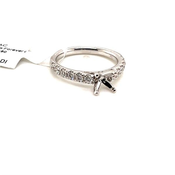 14 Karat White Gold Diamond Semi-Mount Engagement Ring Confer’s Jewelers Bellefonte, PA