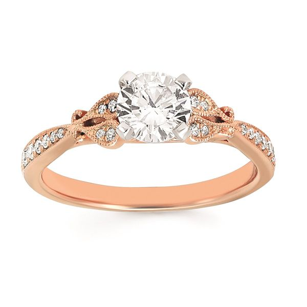 14K Rose Gold Diamond Engagement Ring Confer’s Jewelers Bellefonte, PA