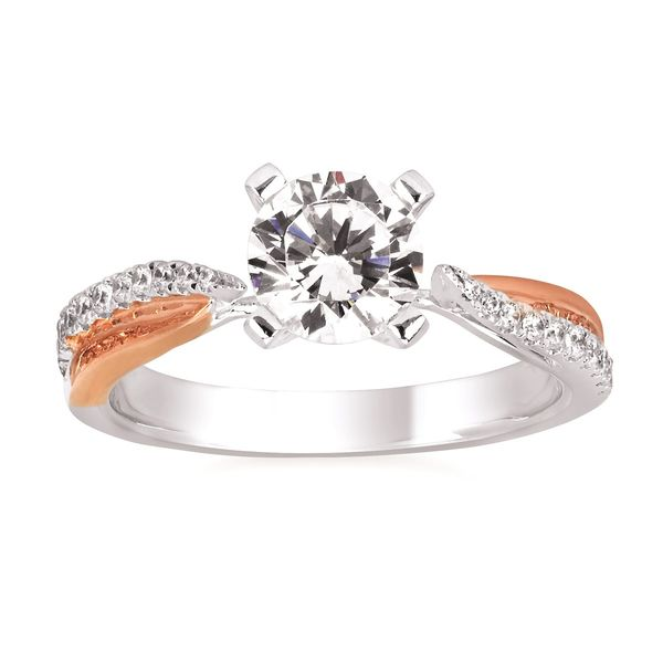 14K Two Tone Diamond Semi Mount Engagement Ring Confer’s Jewelers Bellefonte, PA