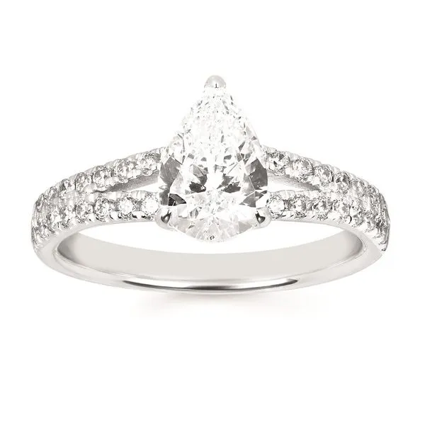 14 Karat White Gold Diamond Engagement Semi-Mount Confer’s Jewelers Bellefonte, PA