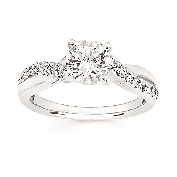 14K White Gold Semi-Mount Diamond Engagement Ring Confer’s Jewelers Bellefonte, PA