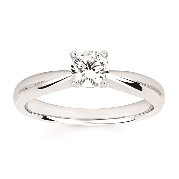 14K White Gold Solitaire Semi Mount Engagement Ring Confer’s Jewelers Bellefonte, PA