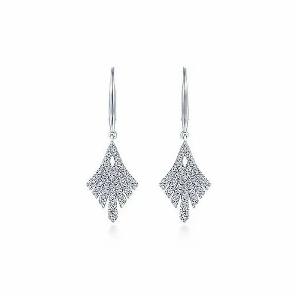 Gabriel NY .63 CTW Diamond Dangle Earrings 14K White Gold Confer’s Jewelers Bellefonte, PA