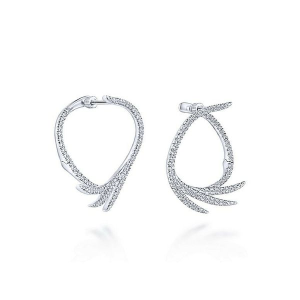 Gabriel NY .77 CTW Diamond Earring 14K White Gold Confer’s Jewelers Bellefonte, PA